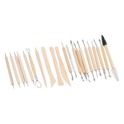 21pcs Polymer Clay Tools Polymer Clay Sculpting Tools with Storage Bag for Beginners Professionals V1294-YM0523-3118220076811