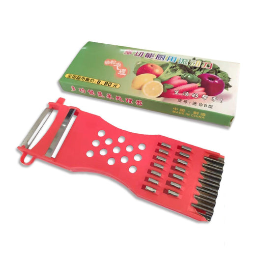Multipurpose Peeler Vegetable Versatile Grater Kitchen Gadget Household Products Red Mini B(boxed) V1294-YM0523-3118220077611