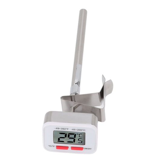 Food Thermometer Regulable Clip Large Display Screen Detachable Stainless Steel White Kitchen Thermometer V1294-YM0523-3118220079611