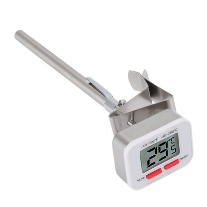 Food Thermometer Regulable Clip Large Display Screen Detachable Stainless Steel White Kitchen Thermometer V1294-YM0523-3118220079611