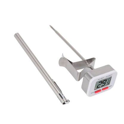 Food Thermometer Regulable Clip Large Display Screen Detachable Stainless Steel White Kitchen Thermometer V1294-YM0523-3118220079611