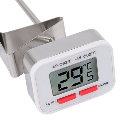 Food Thermometer Regulable Clip Large Display Screen Detachable Stainless Steel White Kitchen Thermometer V1294-YM0523-3118220079611