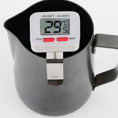 Food Thermometer Regulable Clip Large Display Screen Detachable Stainless Steel White Kitchen Thermometer V1294-YM0523-3118220079611