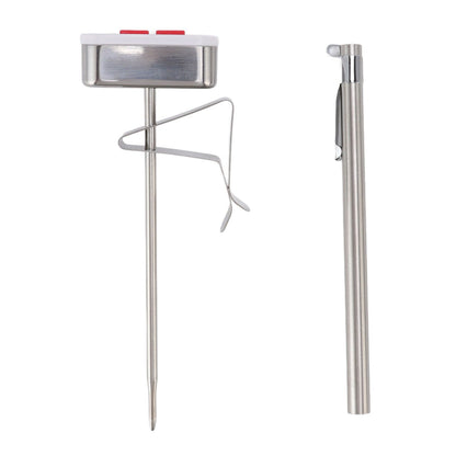 Food Thermometer Regulable Clip Large Display Screen Detachable Stainless Steel White Kitchen Thermometer V1294-YM0523-3118220079611