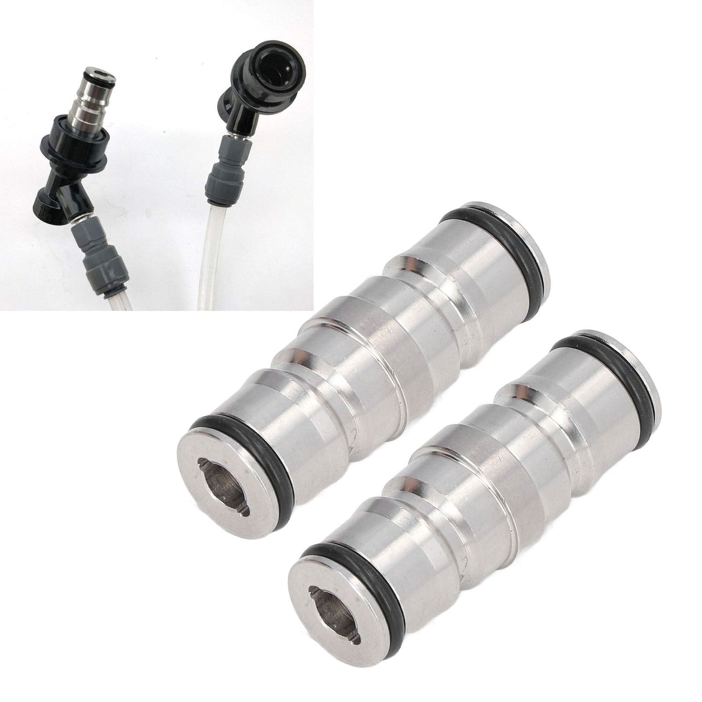 2 Pcs Homebrew Beer Keg Ball Lock Post Connector Stainless Steel Durable Quick Ball Lock Connector V1294-YM0523-3118220084011