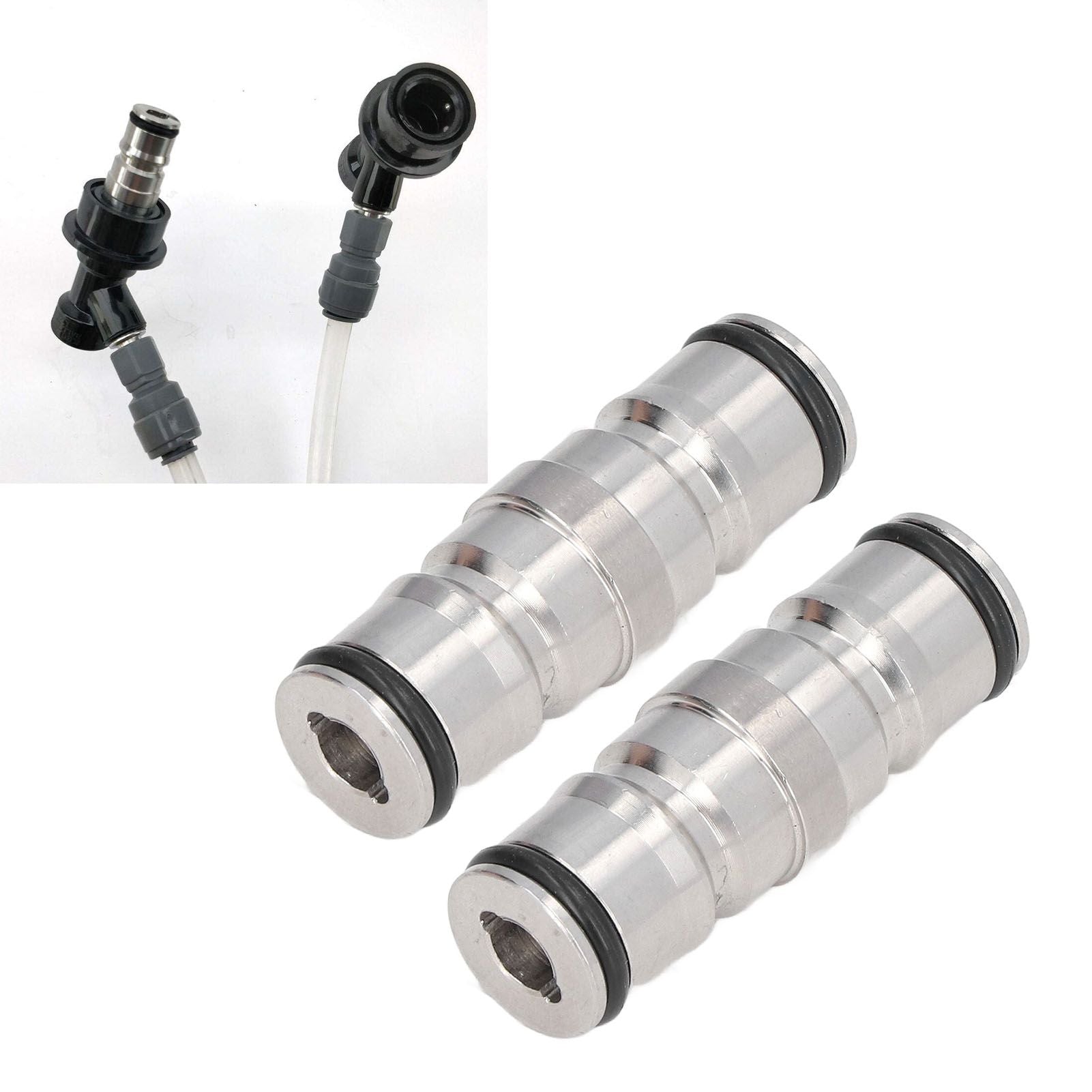 2 Pcs Homebrew Beer Keg Ball Lock Post Connector Stainless Steel Durable Quick Ball Lock Connector V1294-YM0523-3118220084011