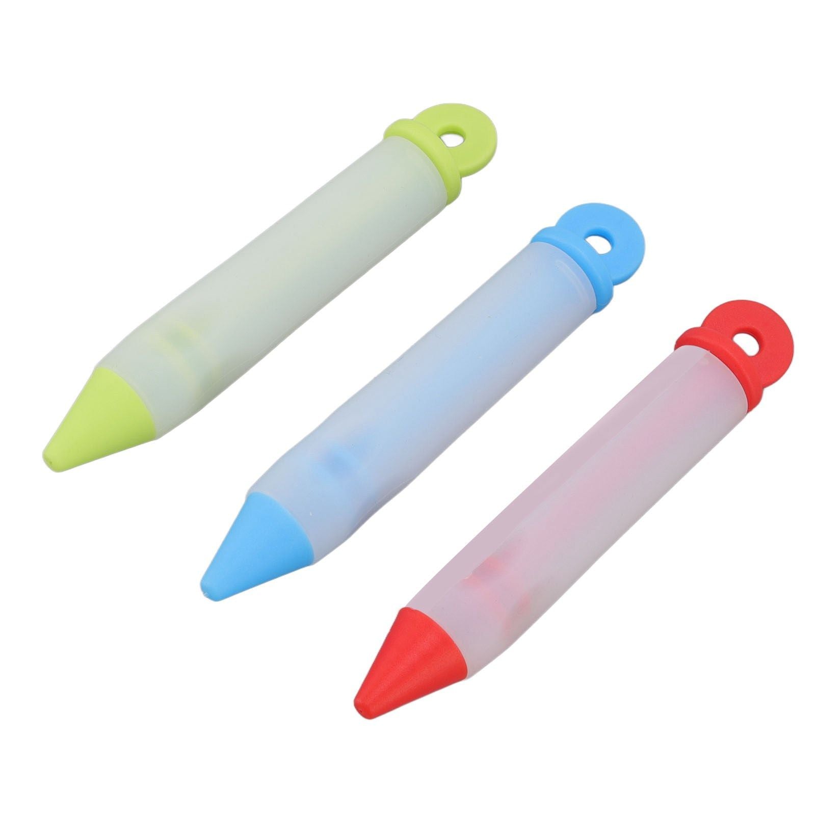 3 Set Cake Decorating Pen Tool Kit Food Grade Silicone Detachable DIY Cake Icing Pen with 12 Patterns for V1294-YM0523-3118220085411