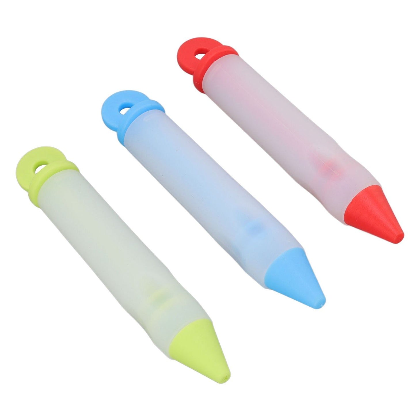 3 Set Cake Decorating Pen Tool Kit Food Grade Silicone Detachable DIY Cake Icing Pen with 12 Patterns for V1294-YM0523-3118220085411