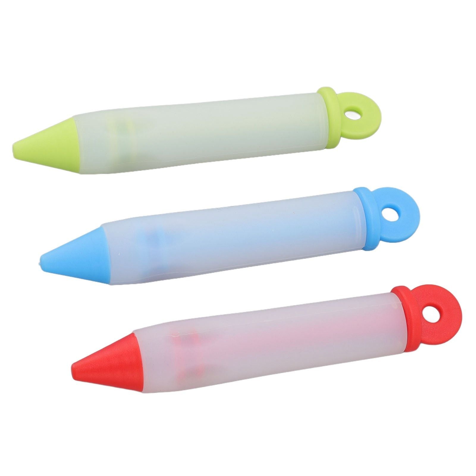 3 Set Cake Decorating Pen Tool Kit Food Grade Silicone Detachable DIY Cake Icing Pen with 12 Patterns for V1294-YM0523-3118220085411