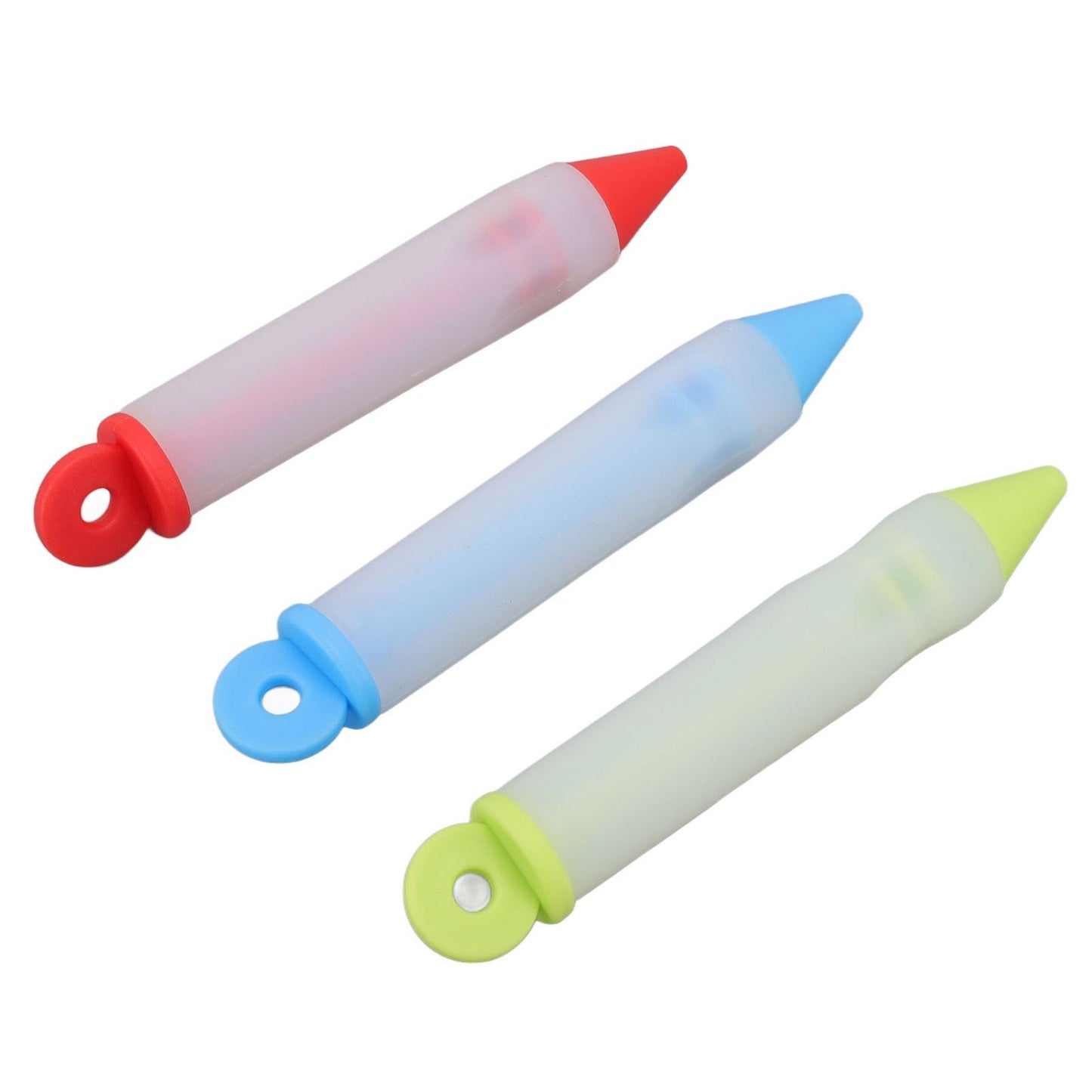 3 Set Cake Decorating Pen Tool Kit Food Grade Silicone Detachable DIY Cake Icing Pen with 12 Patterns for V1294-YM0523-3118220085411