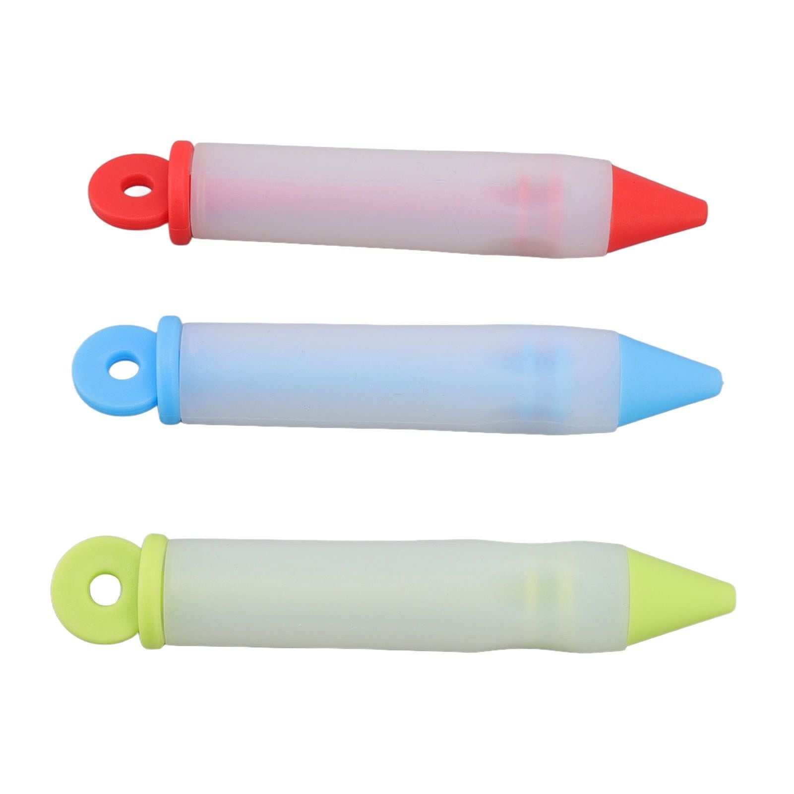 3 Set Cake Decorating Pen Tool Kit Food Grade Silicone Detachable DIY Cake Icing Pen with 12 Patterns for V1294-YM0523-3118220085411