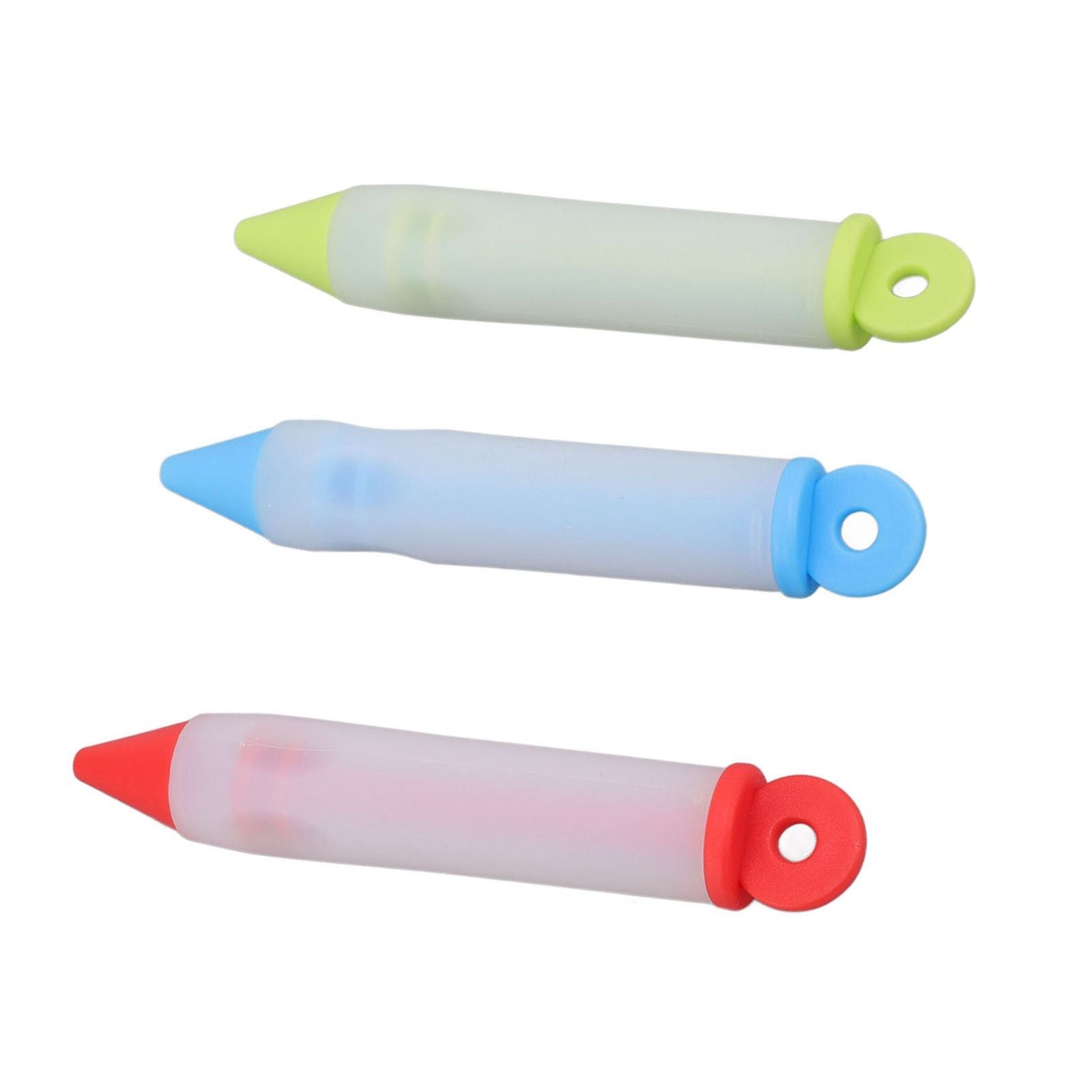 3 Set Cake Decorating Pen Tool Kit Food Grade Silicone Detachable DIY Cake Icing Pen with 12 Patterns for V1294-YM0523-3118220085411