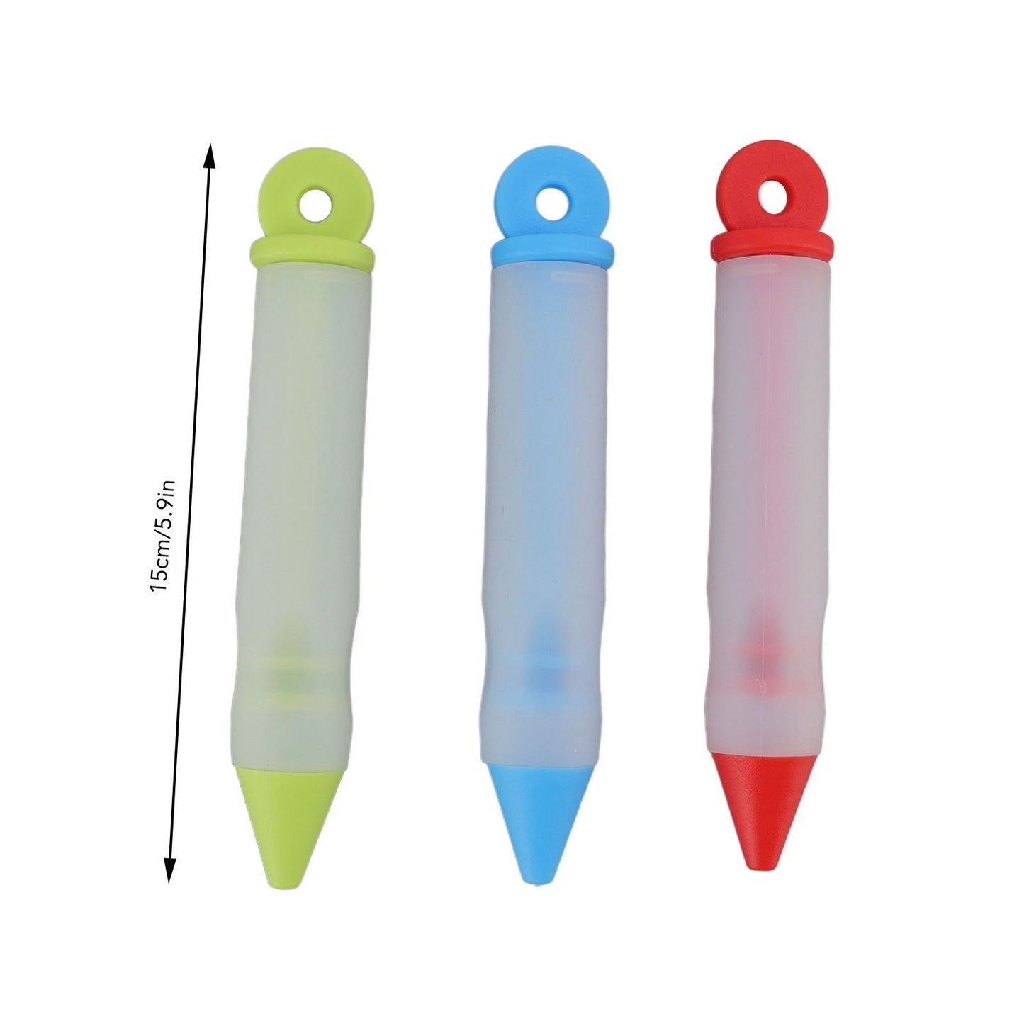 3 Set Cake Decorating Pen Tool Kit Food Grade Silicone Detachable DIY Cake Icing Pen with 12 Patterns for V1294-YM0523-3118220085411