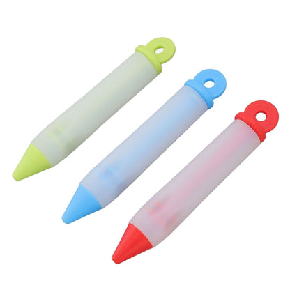 3 Set Cake Decorating Pen Tool Kit Food Grade Silicone Detachable DIY Cake Icing Pen with 12 Patterns for V1294-YM0523-3118220085411