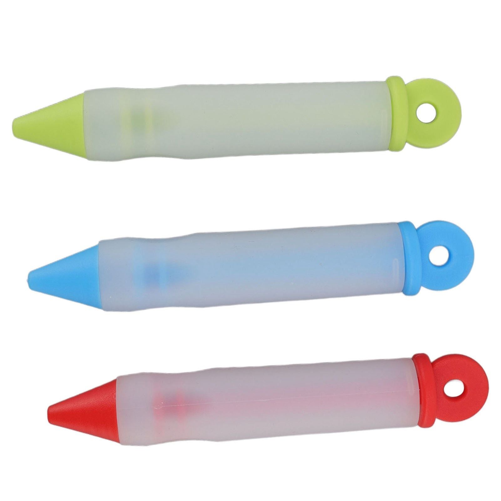 3 Set Cake Decorating Pen Tool Kit Food Grade Silicone Detachable DIY Cake Icing Pen with 12 Patterns for V1294-YM0523-3118220085411