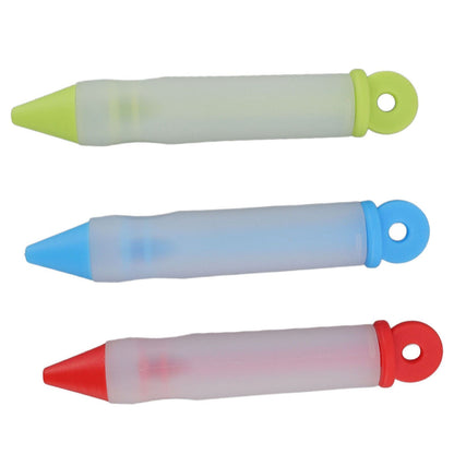 3 Set Cake Decorating Pen Tool Kit Food Grade Silicone Detachable DIY Cake Icing Pen with 12 Patterns for V1294-YM0523-3118220085411