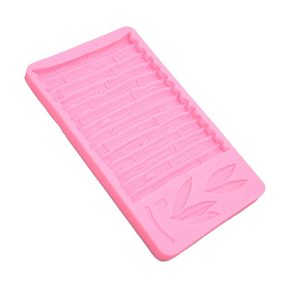 Chinese Style Bamboo Leaf Silicone Mold Bamboo Pattern Baking Mould for DIY Cake Fondant Chocolate V1294-YM0523-3118220086211