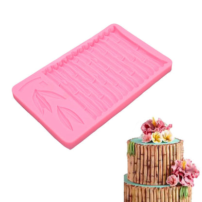 Chinese Style Bamboo Leaf Silicone Mold Bamboo Pattern Baking Mould for DIY Cake Fondant Chocolate V1294-YM0523-3118220086211