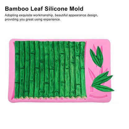 Chinese Style Bamboo Leaf Silicone Mold Bamboo Pattern Baking Mould for DIY Cake Fondant Chocolate V1294-YM0523-3118220086211