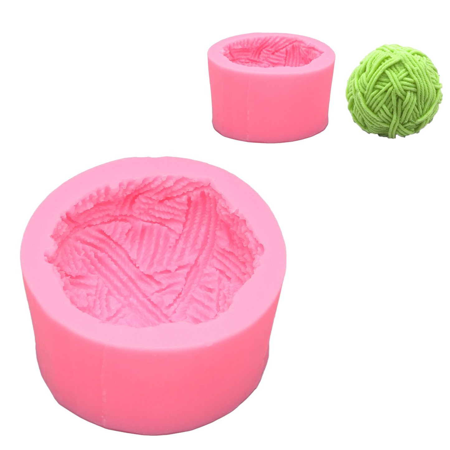 Aromatherapy Gypsum Candle Mould Chocolate Mousse Silicone Mold for Three Dimensional Wool Ball Decorating V1294-YM0523-3118220086511