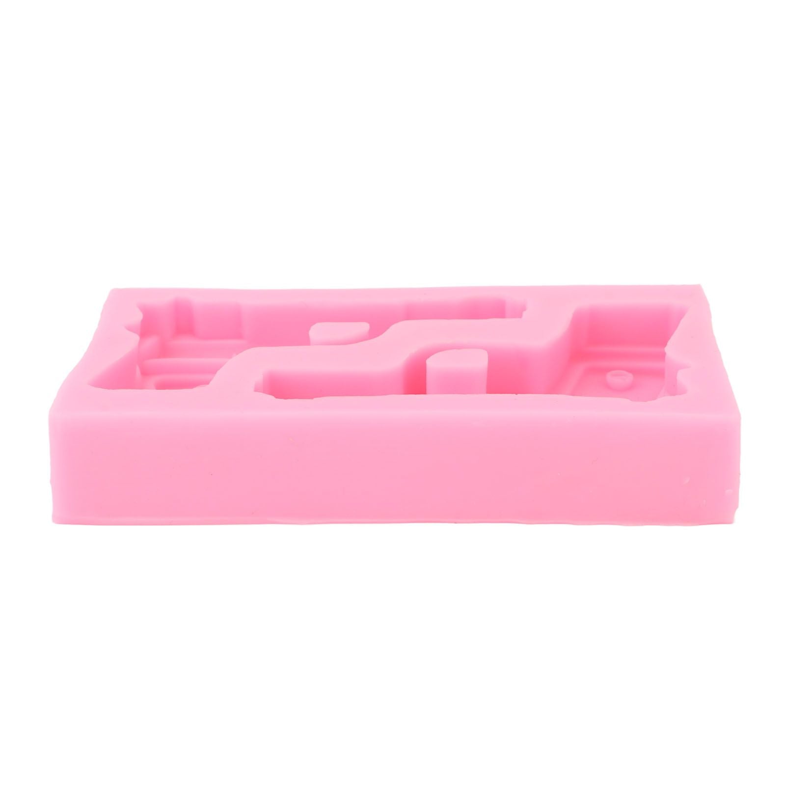3D Weapon Shape Silicone Molds Pistol Shaped Baking Molds for Making Cake Chocolate Candy Crafting Pink V1294-YM0523-3118220086611