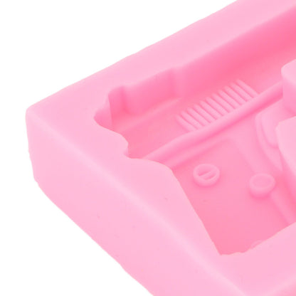 3D Weapon Shape Silicone Molds Pistol Shaped Baking Molds for Making Cake Chocolate Candy Crafting Pink V1294-YM0523-3118220086611