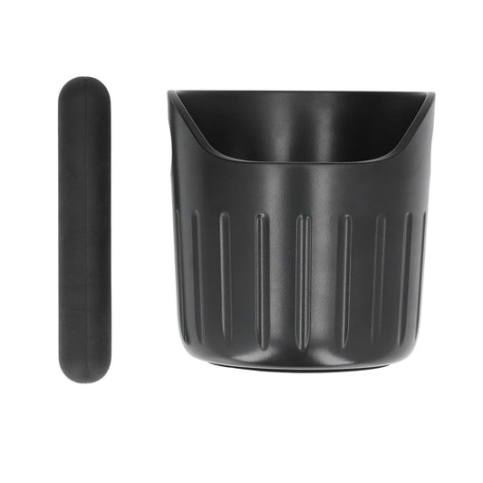 Coffee Grounds Bucket Portable ABS Coffee Knock Box with Skid Resistance Rubber Mat for Home Cafe Bar V1294-YM0523-3118220089211