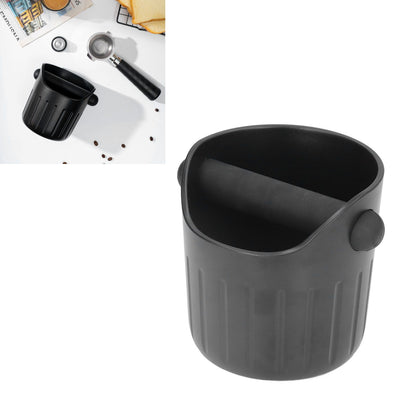 Coffee Grounds Bucket Portable ABS Coffee Knock Box with Skid Resistance Rubber Mat for Home Cafe Bar V1294-YM0523-3118220089211