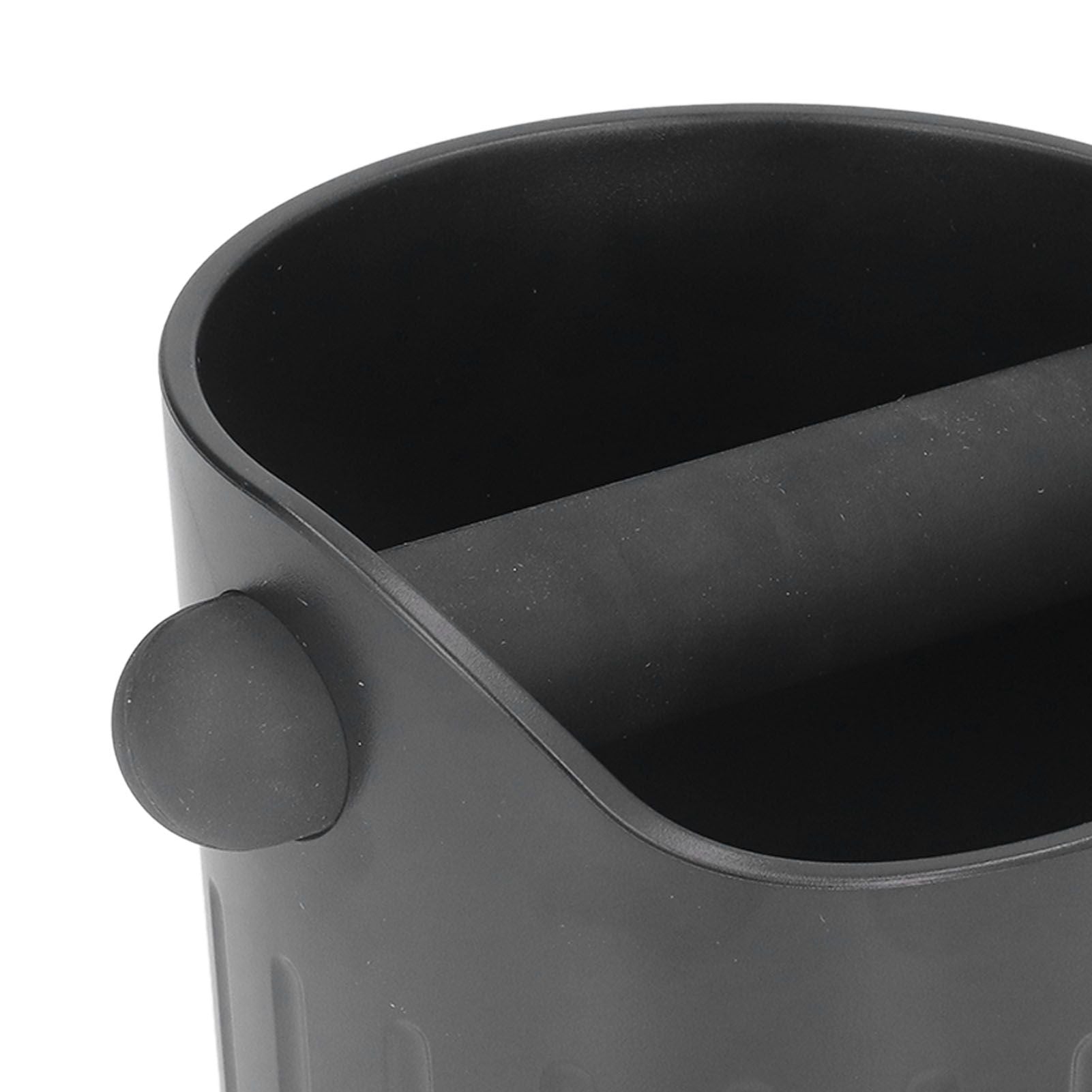 Coffee Grounds Bucket Portable ABS Coffee Knock Box with Skid Resistance Rubber Mat for Home Cafe Bar V1294-YM0523-3118220089211