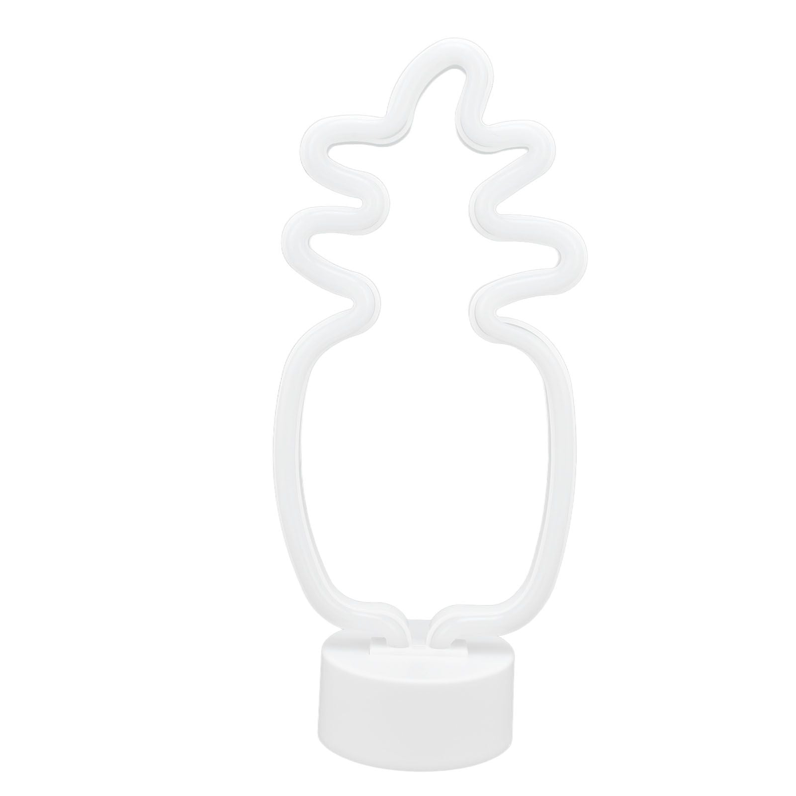 Neon Night Light Battery Powered Removable Base 20000 Hours Lamp Life Green Warm Light for Home V1294-YM0523-3119210181111