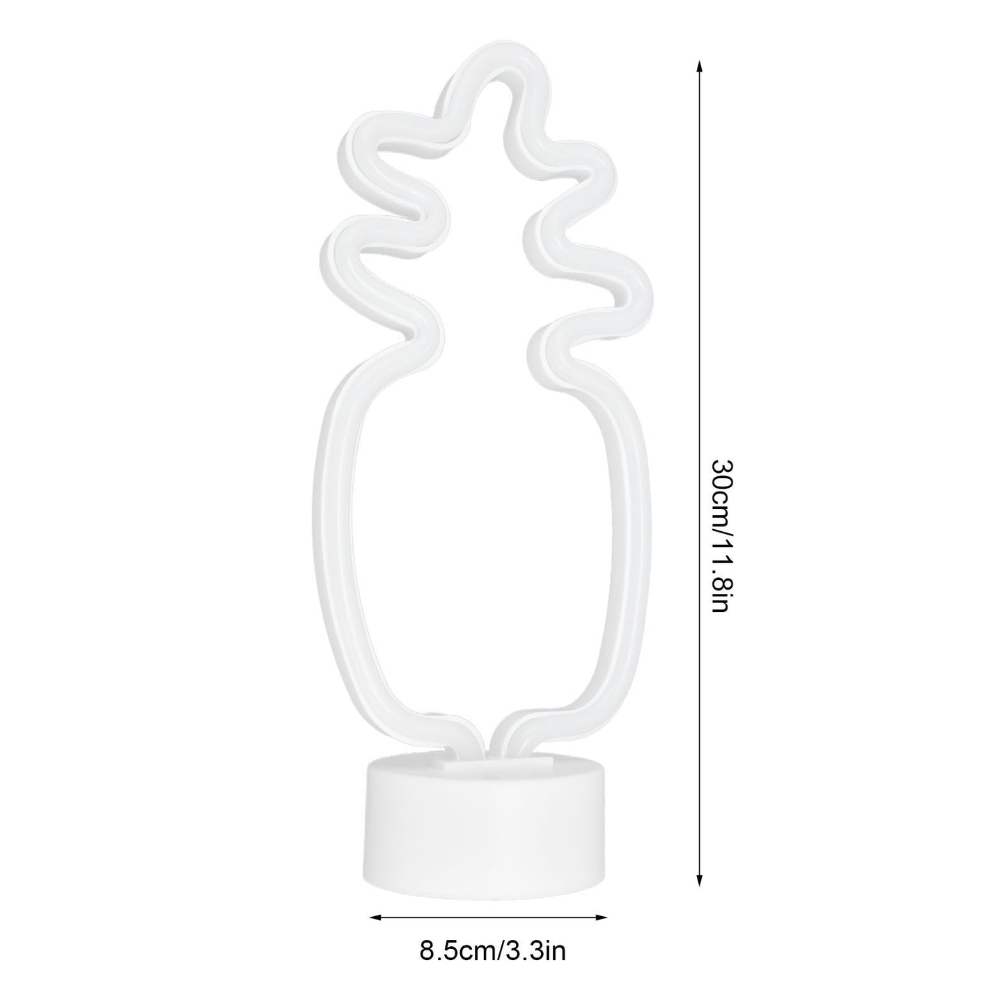 Neon Night Light Battery Powered Removable Base 20000 Hours Lamp Life Green Warm Light for Home V1294-YM0523-3119210181111
