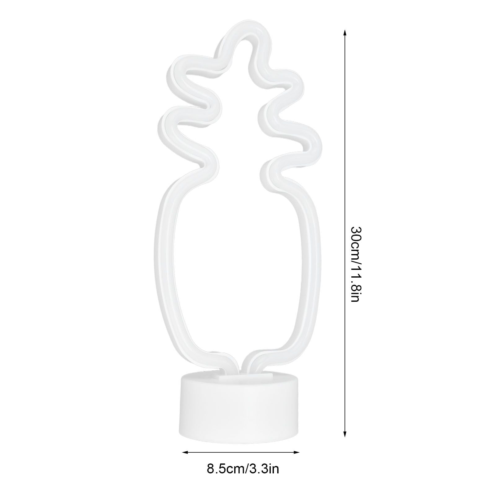 Neon Night Light Battery Powered Removable Base 20000 Hours Lamp Life Green Warm Light for Home V1294-YM0523-3119210181111