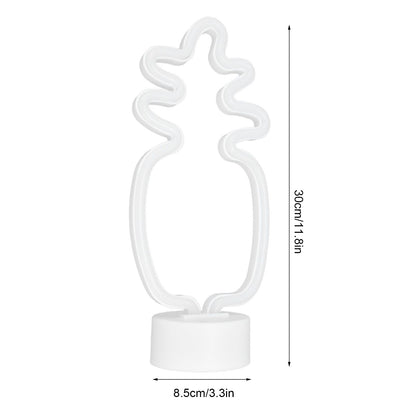 Neon Night Light Battery Powered Removable Base 20000 Hours Lamp Life Green Warm Light for Home V1294-YM0523-3119210181111