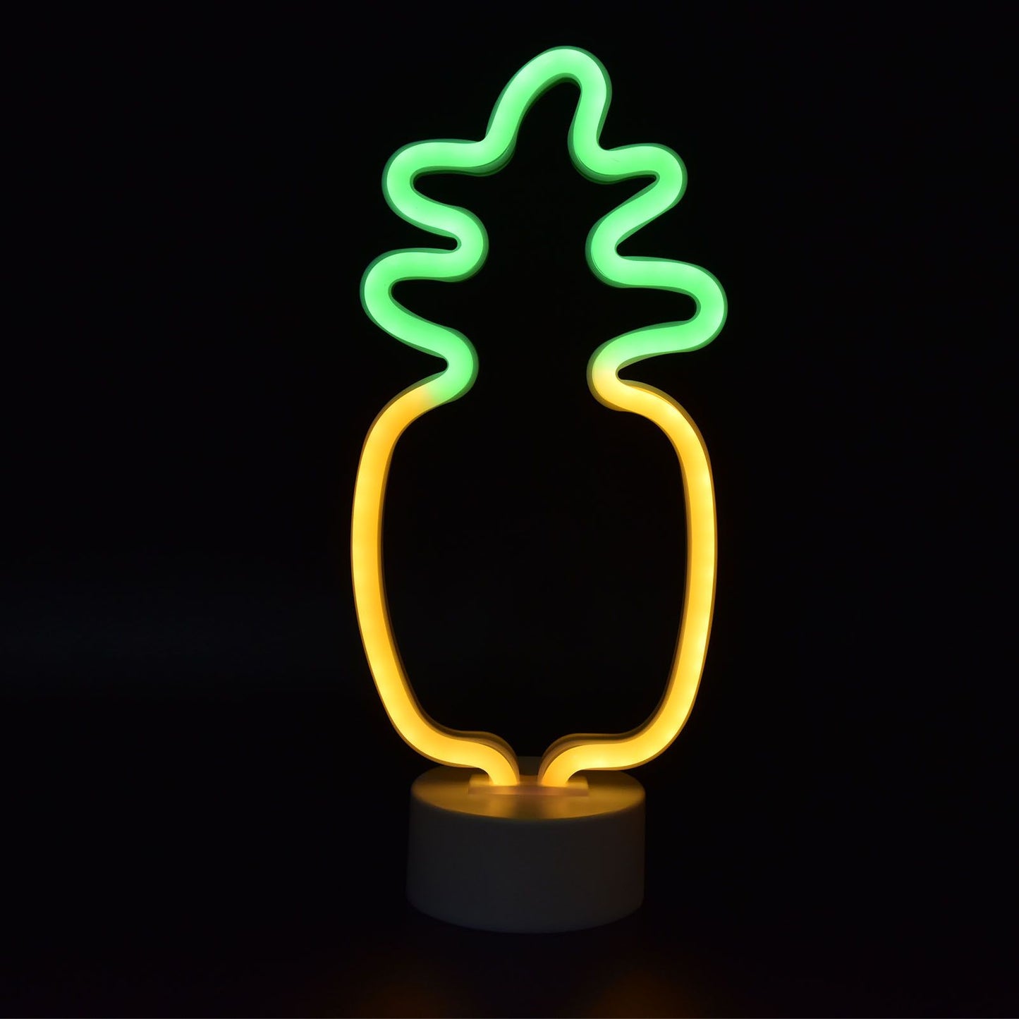 Neon Night Light Battery Powered Removable Base 20000 Hours Lamp Life Green Warm Light for Home V1294-YM0523-3119210181111