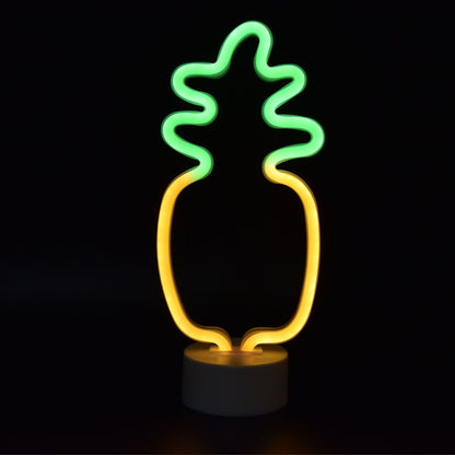 Neon Night Light Battery Powered Removable Base 20000 Hours Lamp Life Green Warm Light for Home V1294-YM0523-3119210181111