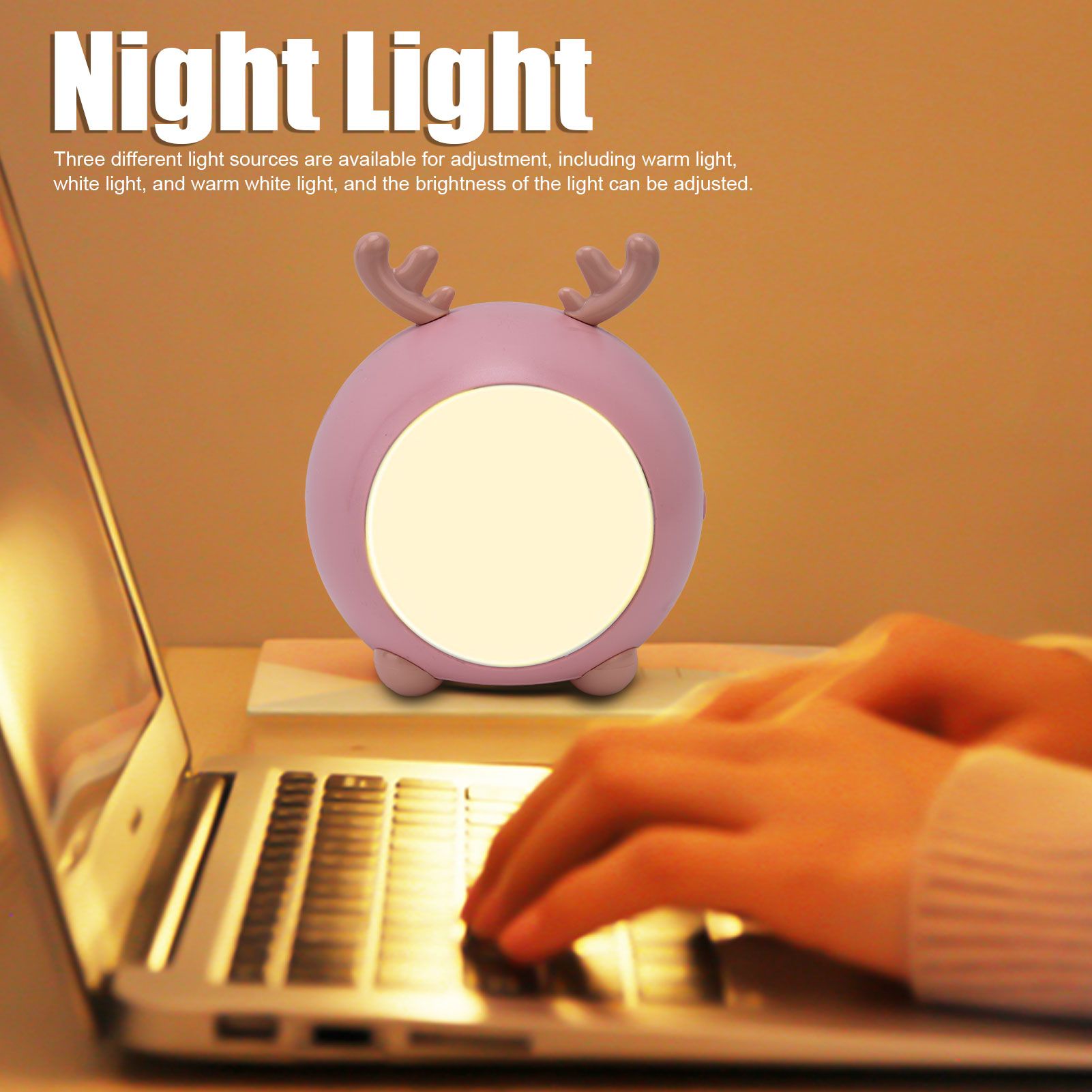 Cute Pet Night Light Portable Adjustable Brightness Eye Protection Three Level Color Temperature Bedroom V1294-YM0523-3119210184111