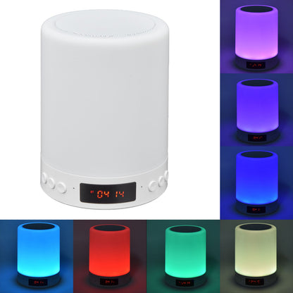 Night Light Bluetooth Speaker Portable Wireless Colorful Pattern 3 Speed Dimming Bedside Music Table Lamp V1294-YM0523-3119210184411