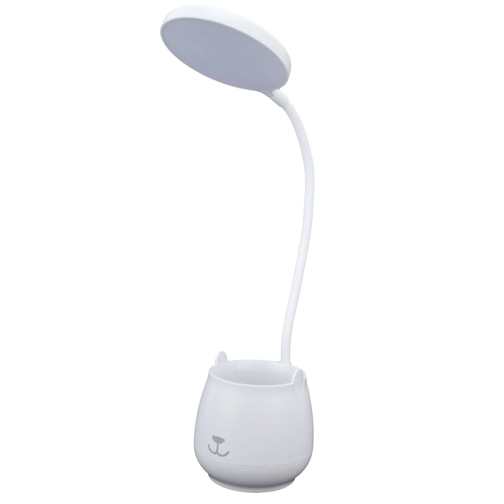 LED Desk Lamp Plastic Flexible Desk LED Light with Pen Holder for Table Lighting 5V V1294-YM0523-3119210184511
