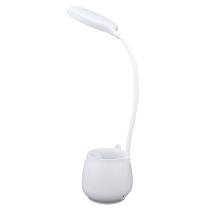 LED Desk Lamp Plastic Flexible Desk LED Light with Pen Holder for Table Lighting 5V V1294-YM0523-3119210184511