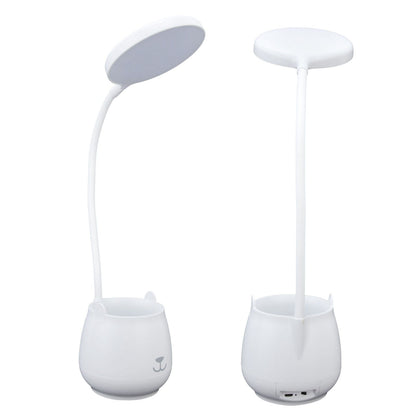 LED Desk Lamp Plastic Flexible Desk LED Light with Pen Holder for Table Lighting 5V V1294-YM0523-3119210184511