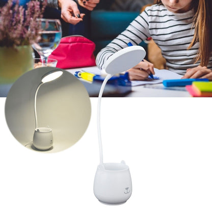 LED Desk Lamp Plastic Flexible Desk LED Light with Pen Holder for Table Lighting 5V V1294-YM0523-3119210184511