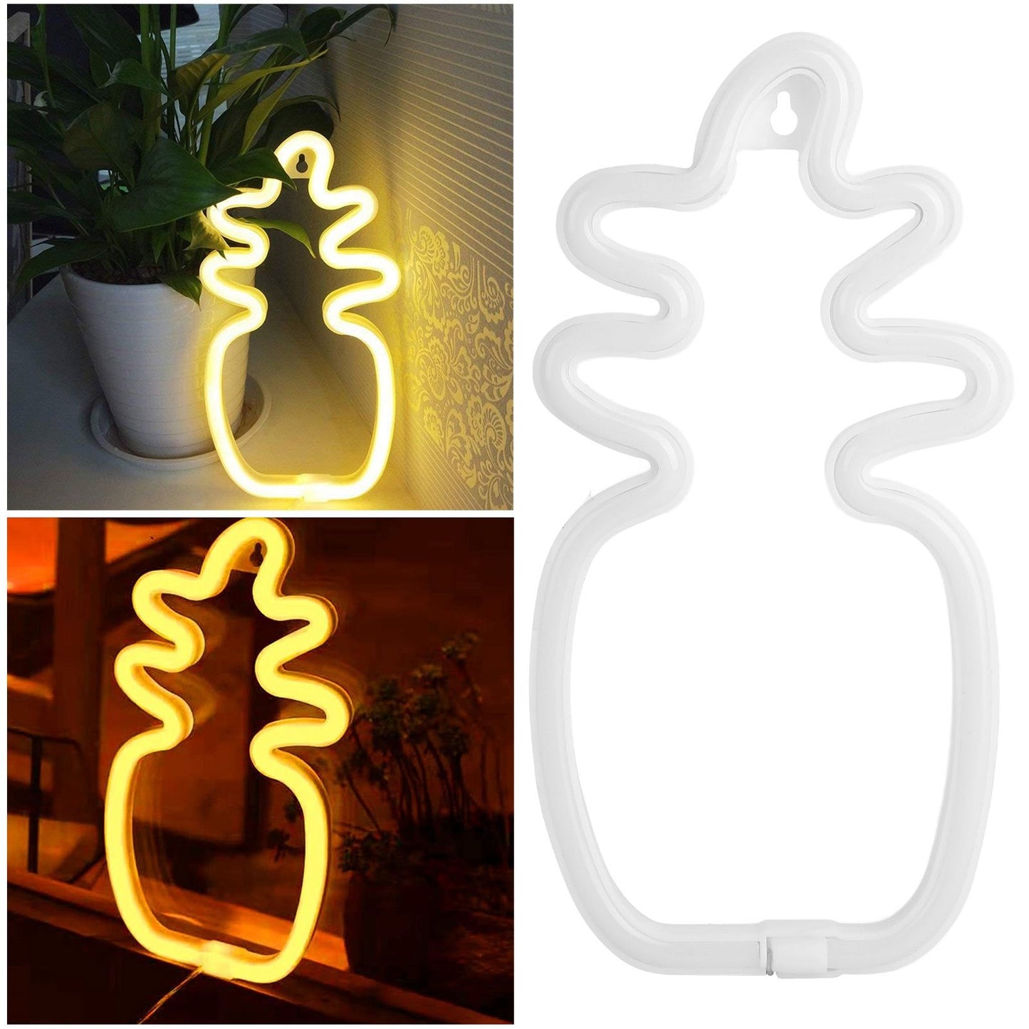 Pineapple Neon Light Waterproof Fruit LED Neon Signs for Party Holiday Decoration V1294-YM0523-3119210195811