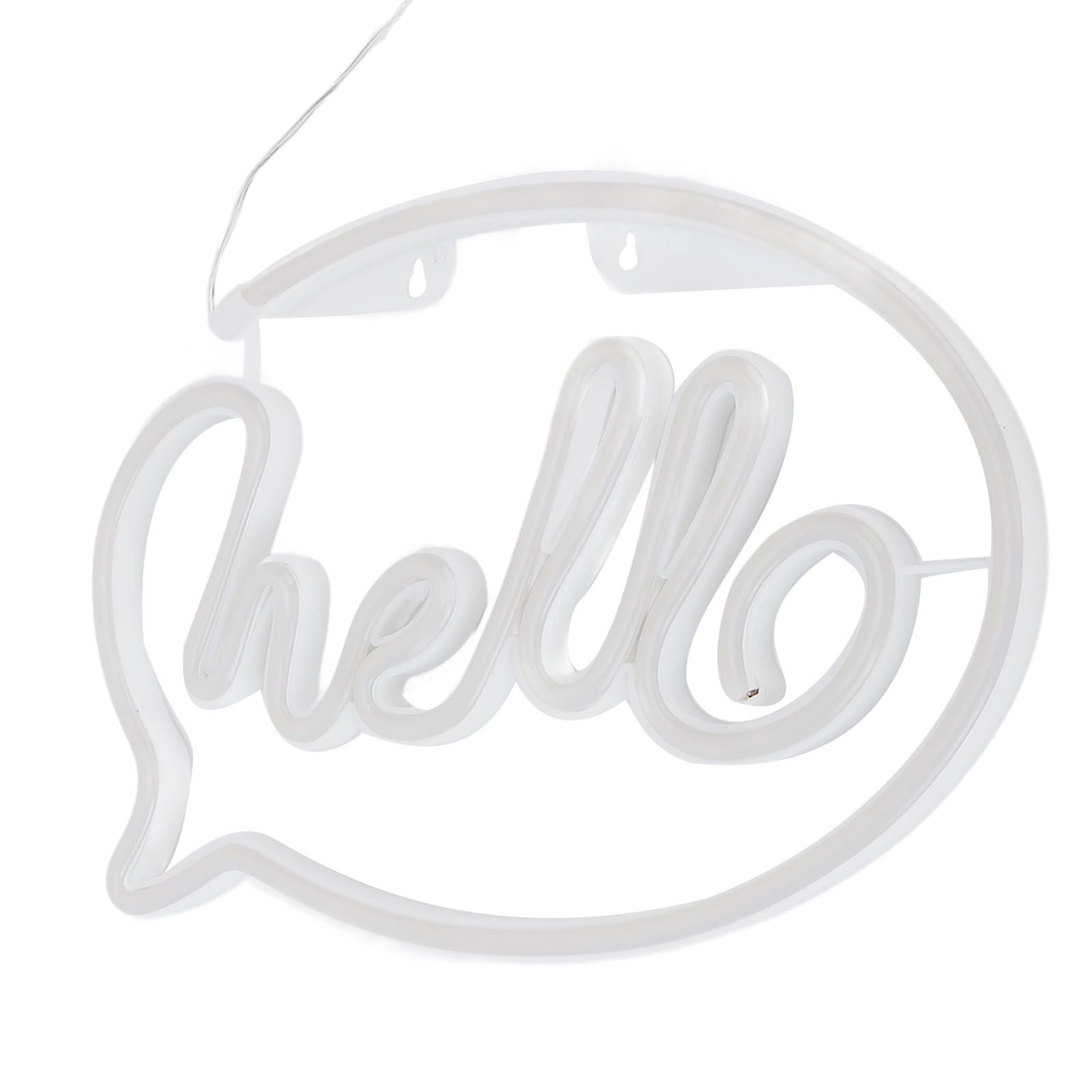 Neon Light USB Powered Battery Operated Hello LED Neon Sign for Restaurant Decoration Bar Decoration 5V V1294-YM0523-3119210195911