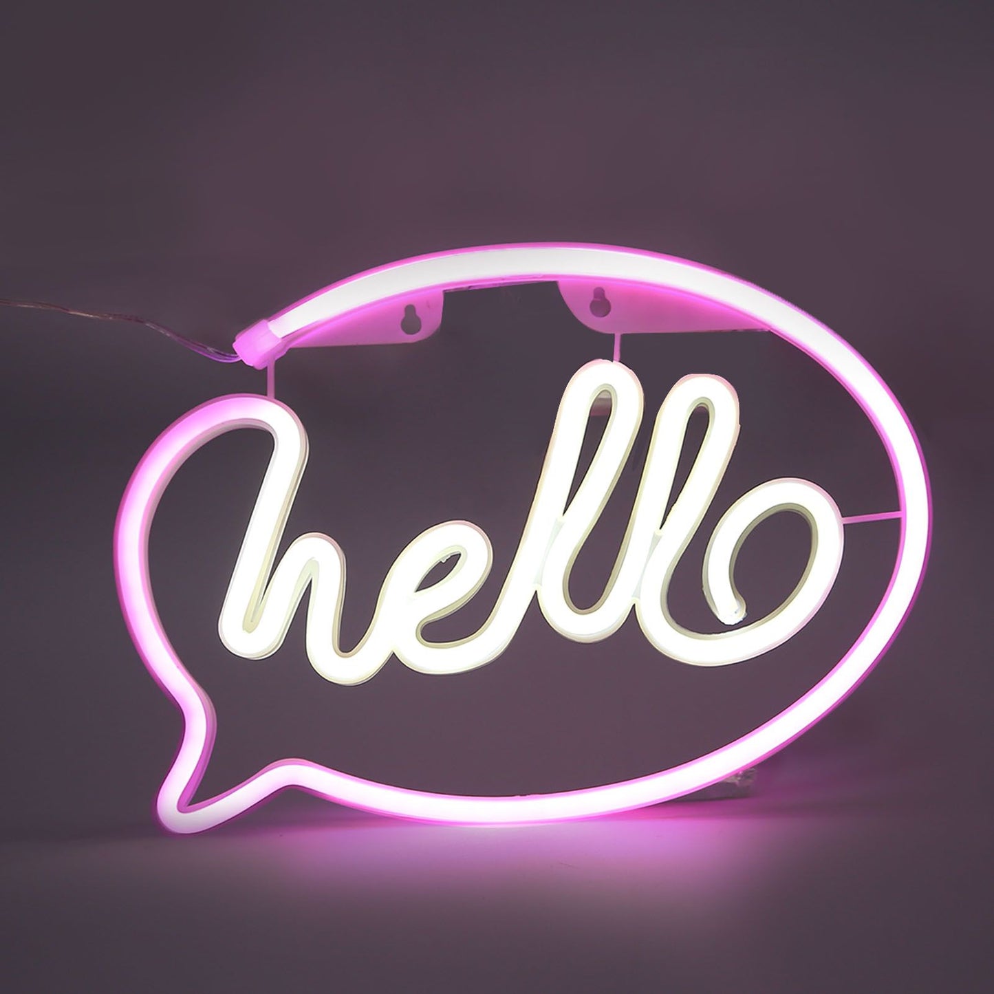 Neon Light USB Powered Battery Operated Hello LED Neon Sign for Restaurant Decoration Bar Decoration 5V V1294-YM0523-3119210195911