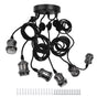 6 Arms Ajustable DIY Ceiling Spider Lamp Holder Retro Beautifully Classic Spider Pendent Lamps Holder V1294-YM0523-3119210197611