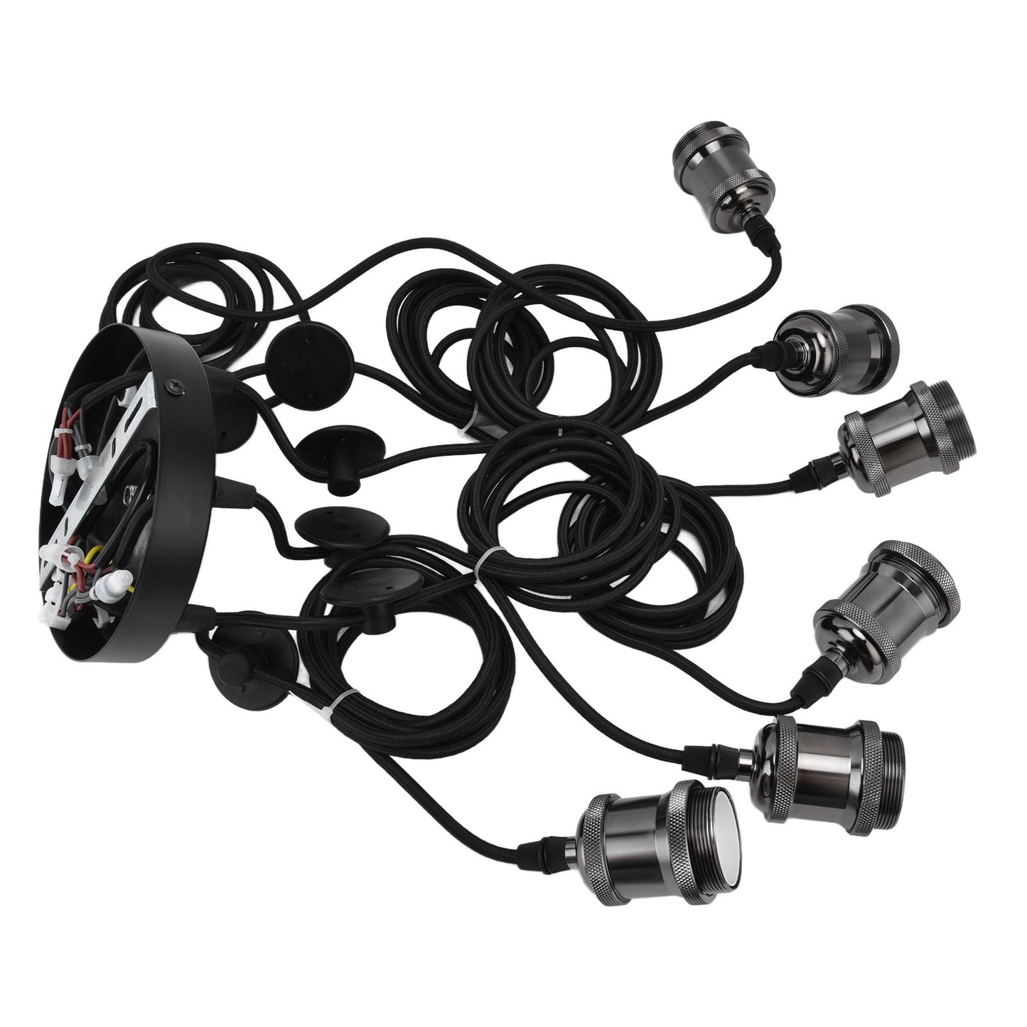 6 Arms Ajustable DIY Ceiling Spider Lamp Holder Retro Beautifully Classic Spider Pendent Lamps Holder V1294-YM0523-3119210197611