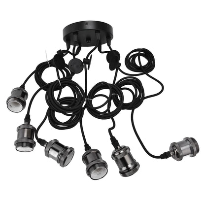 6 Arms Ajustable DIY Ceiling Spider Lamp Holder Retro Beautifully Classic Spider Pendent Lamps Holder V1294-YM0523-3119210197611