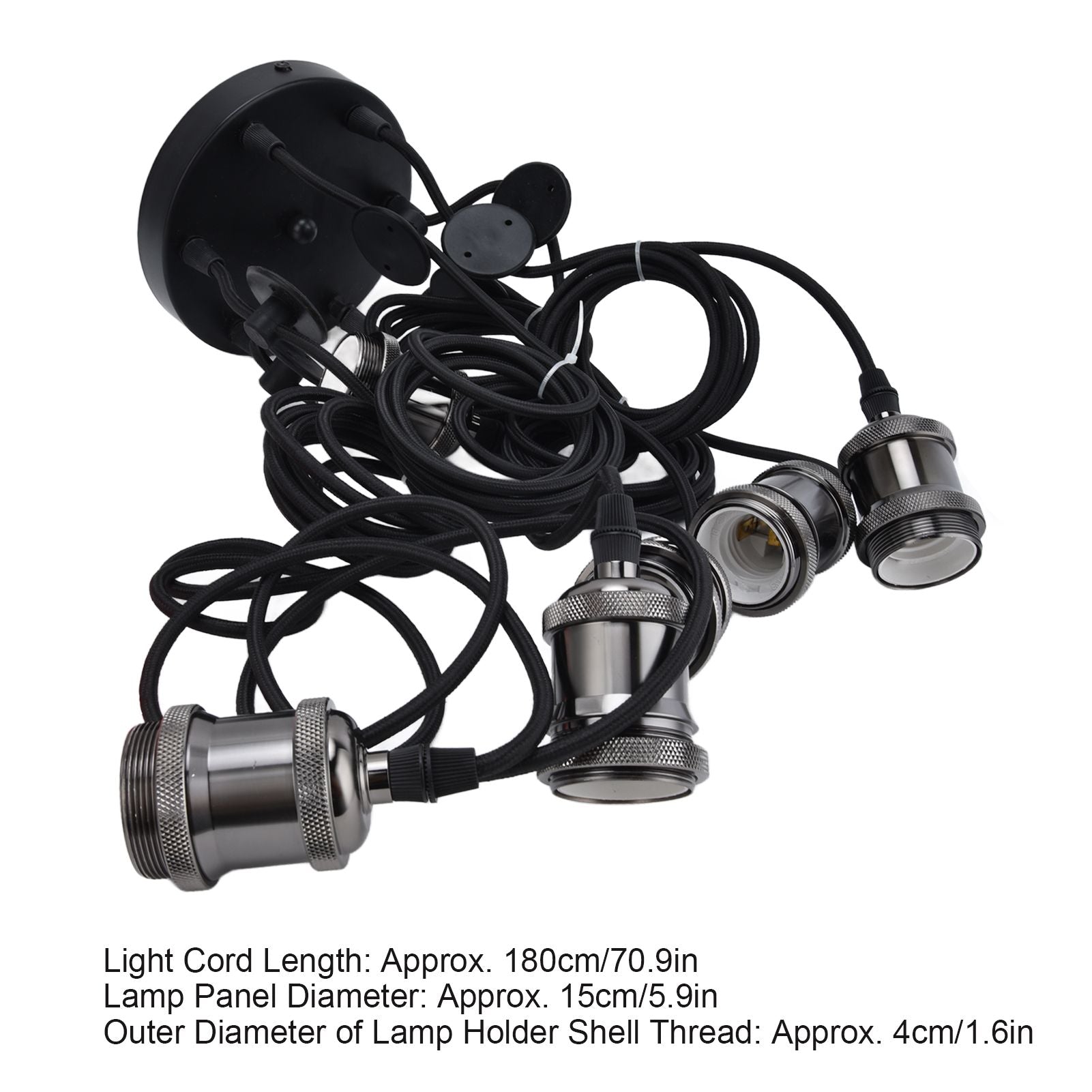 6 Arms Ajustable DIY Ceiling Spider Lamp Holder Retro Beautifully Classic Spider Pendent Lamps Holder V1294-YM0523-3119210197611