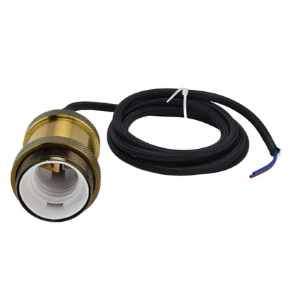 Retro Pendant Light Cord Kit Gold Hanging Plug In Lamp Socket Kit for DIY Light Fixtures V1294-YM0523-3119210201111