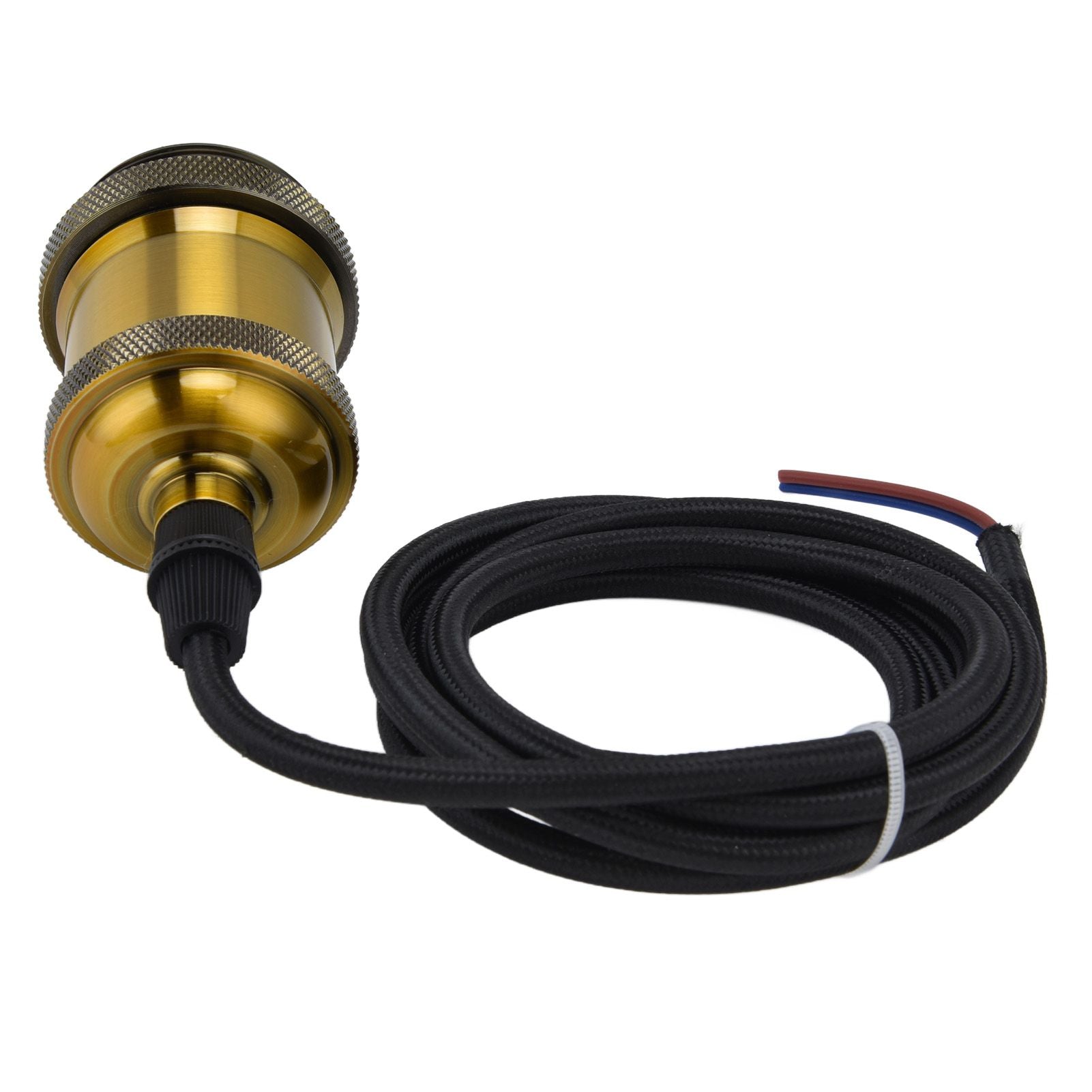 Retro Pendant Light Cord Kit Gold Hanging Plug In Lamp Socket Kit for DIY Light Fixtures V1294-YM0523-3119210201111